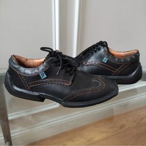 John Fluevog Charles Future Angels Contrast Leather Cap Toe Brogue Mens Size 10